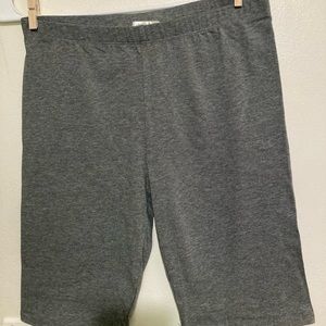 Grey Biker Shorts